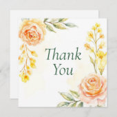 結婚式やシャワーのお礼カード 招待状 (正面/裏面)