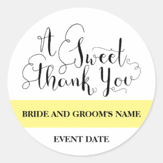 結婚式やシャワーのステッカーをありがとう ラウンドシール