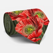 結婚式や特別な機会のためのポピーのネクタイ ネクタイ (ロール)