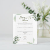 結婚式や誕生日のメニュー (スタンド正面)