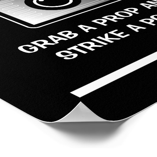 結婚式や誕生日の写真撮影看板ポスター ポスター (角)