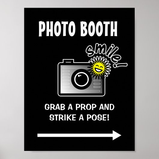 結婚式や誕生日の写真撮影看板 ポスター (正面)