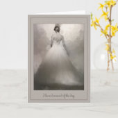 結婚式を夢を見ている私の夫の美しい花嫁に カード (黄色い花)