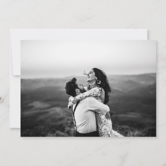 結婚式を待つことができなかった 結婚披露宴の招待状 招待状 (裏面)