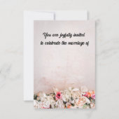 結婚式を祝う 招待状 (正面)