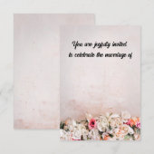 結婚式を祝う 招待状 (正面/裏面)