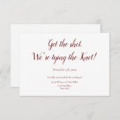 結婚式を結ぶワクチン接種の日程を節約 セーブザデート (正面/裏面)