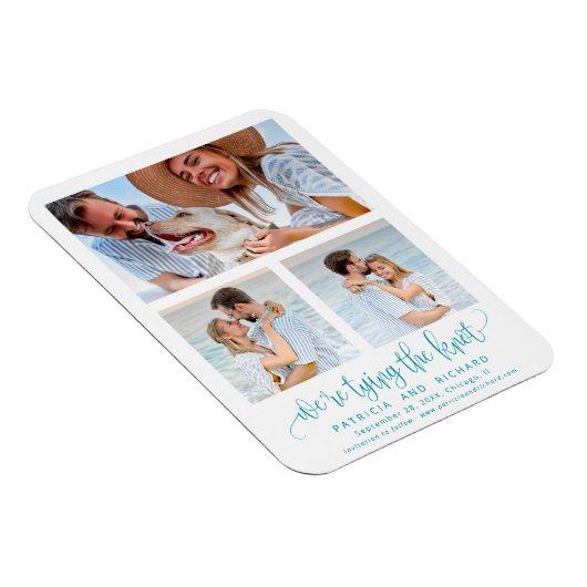 結婚式を結ぶ3枚の写真を保存 マグネット (右側)