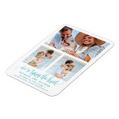 結婚式を結ぶ3枚の写真を保存 マグネット (左側)