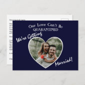 結婚式を縮小して挙げる 案内ポストカード (正面/裏面)