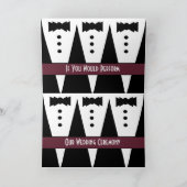 結婚式を行うためのテンプレート カード (内部)