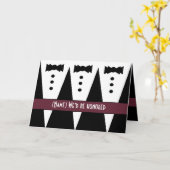 結婚式を行うためのテンプレート カード (黄色い花)