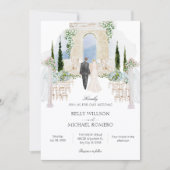 結婚式アート 招待状 (正面)