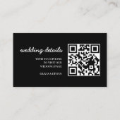 結婚式ウェブサイトの出欠確認用封入カード エンクロージャーカード (裏面)