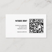 結婚式ウェブサイトの出欠確認用封入カード エンクロージャーカード (裏面)