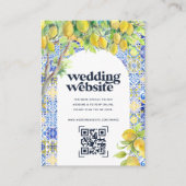 結婚式ウェブサイト|QRコードスキャンフォト エンクロージャーカード (正面)