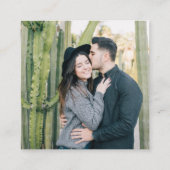 結婚式ウェブサイト | QRコード 写真スキャン エンクロージャーカード (裏面)