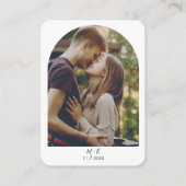 結婚式ウェブサイトQRコード写真RSVP エンクロージャーカード (裏面)