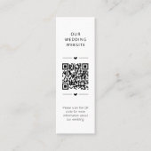 結婚式ウェブサイトQRコード返信ハガキ同封カード ロイヤリティカード (正面)