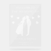 結婚式ウェルカムアクリルサイン ミニマリスト アクリルサイン (正面)