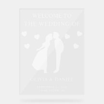 結婚式ウェルカムアクリルサイン ミニマリスト
