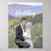 結婚式ウェルカムサインポスターフォトテンプレート ポスター (正面)