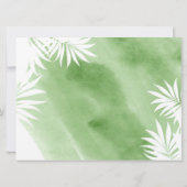 結婚式ウェルカムサイン トロピカルパームリーフ 招待状 (裏面)