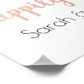 結婚式ウェルカムサイン - ハッピーエバーアフター ポスター (角)