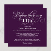 結婚式ウェルカムパーティ招待状 | 結婚の誓い 招待状 (正面/裏面)