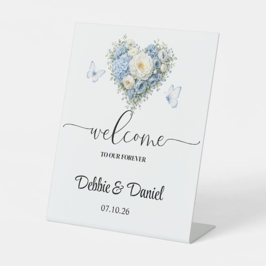 結婚式ウェルカムペデスタルサイン 台座サイン (正面)