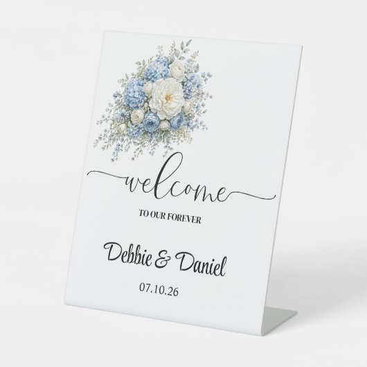 結婚式ウェルカムペデスタルサイン 台座サイン (正面)