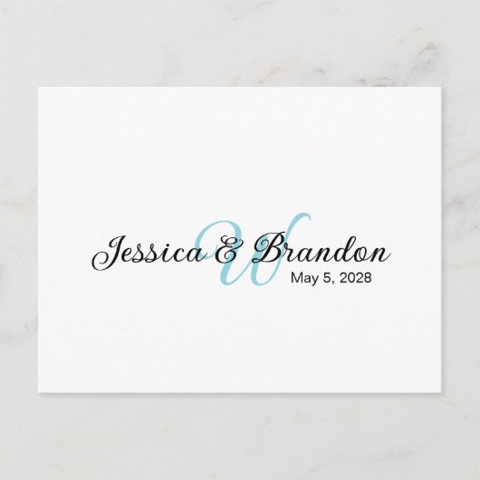 結婚式ウォーターボトルラベル016 ポストカード (正面)