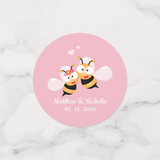 結婚式エレガントのパーティーを意味したカラフル上品 コンフェッティ (スモール正面)