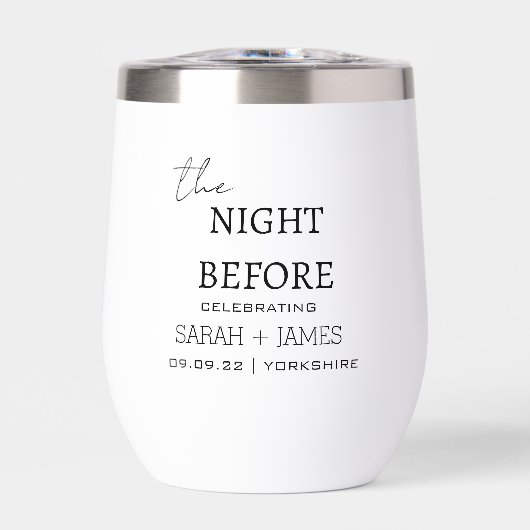 結婚式エレガントの前夜のミニマリスト (正面)