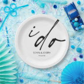 結婚式エレガントの日台本 ペーパープレート (パーティー)