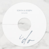 結婚式エレガントの日台本 ワイングラスタグ (正面)