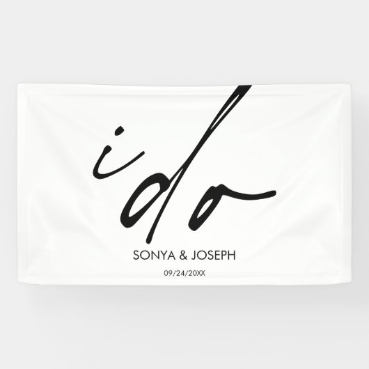 結婚式エレガントの日台本 横断幕 (横)