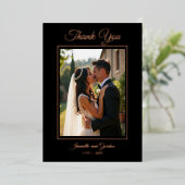 結婚式エレガント用のホイルサンキューカード 箔招待状 (立ち正面)