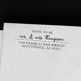 結婚式カスタムの差出人住所スタンプ セルフインキングスタンプ