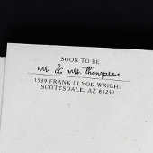 結婚式カスタムの差出人住所スタンプ セルフインキングスタンプ