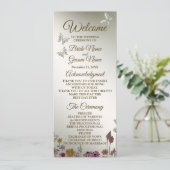 結婚式カラフル庭花素朴 プログラム (スタンド正面)