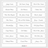 結婚式ゲスト個人名スクリプトラベル シール (シート)