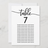 結婚式ゲスト席 モダンエレガント カリグラフィー 招待状 (正面)