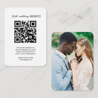 結婚式サイトQRコード写真出欠カード エンクロージャーカード