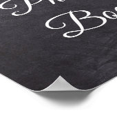 結婚式サイン写真ブースチョークボードスタイル ポスター (角)