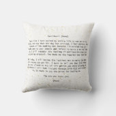 結婚式シンプルの日に私の花嫁に名前を追加 クッション (裏面)