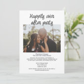 結婚式シンプル後のミニマル写真 招待状 (スタンド正面)