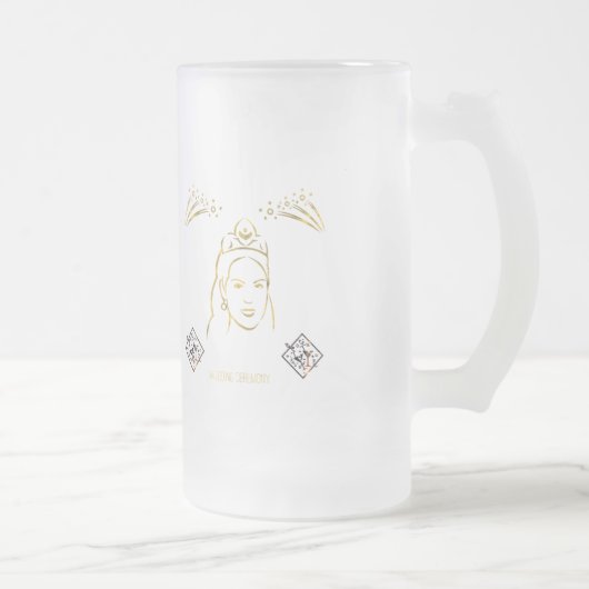 結婚式スタイル フロストグラスビールジョッキ (右)