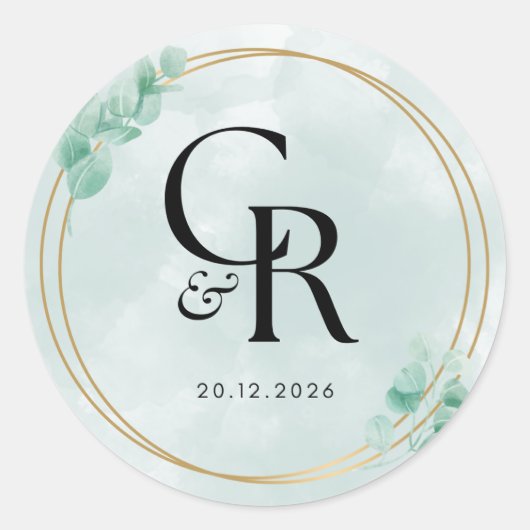 結婚式ステッカー & ラベル (正面)