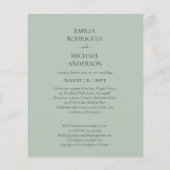 結婚式スペインのはバイリンガルバジェットボーダを招待 チラシ (正面)